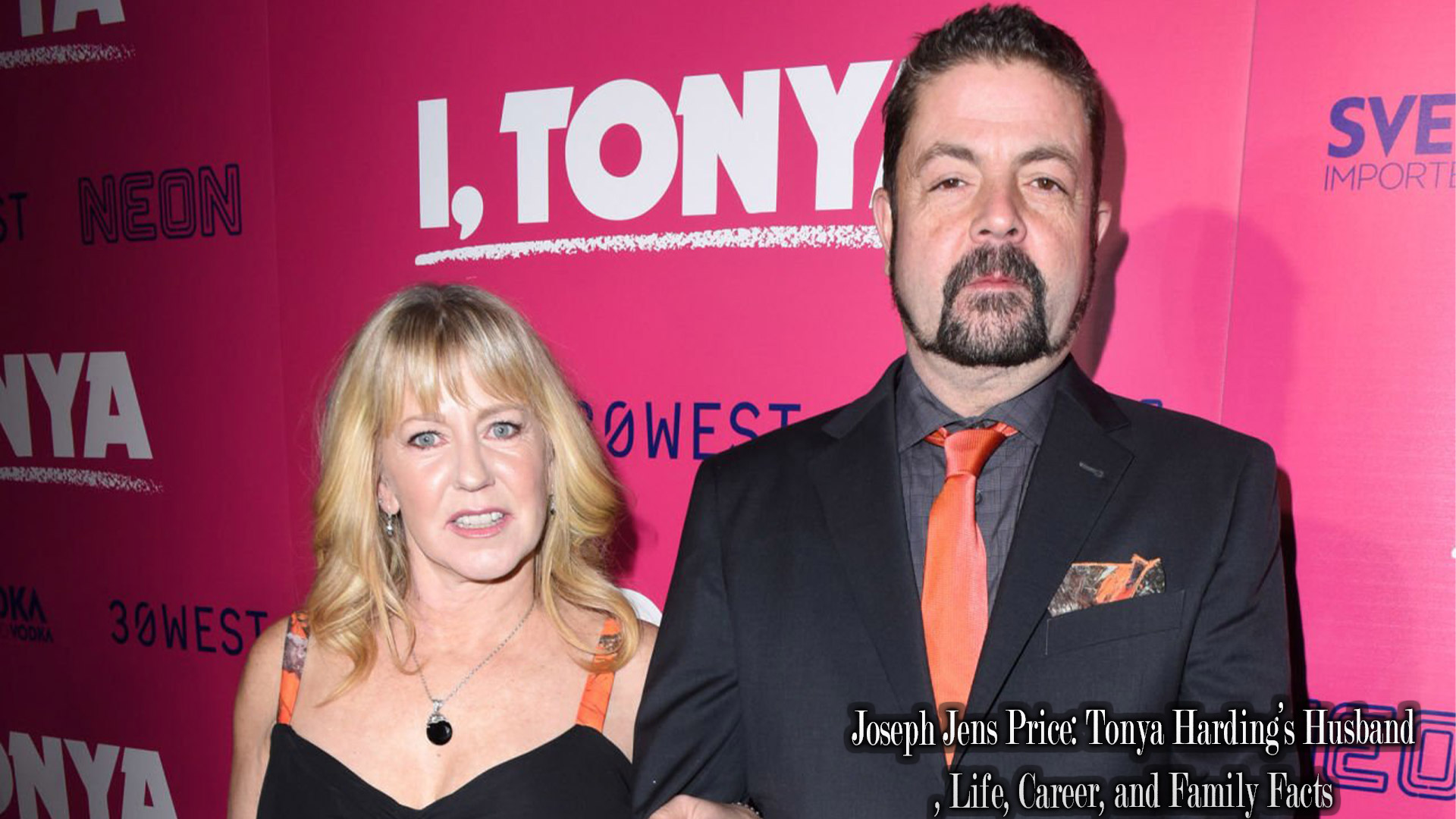Joseph Jens Price with Tonya Harding and their son in rural Oregon outside a woodshop